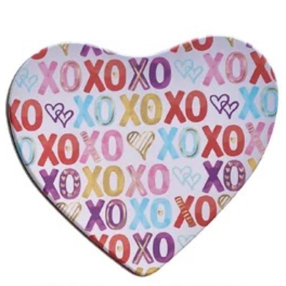 Valentine's Heart-Shaped Printed Tin